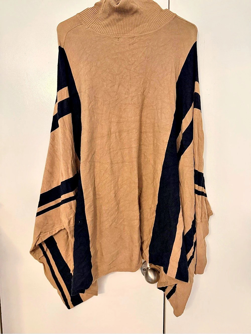 ALANI Color Block Turtleneck Sweater XL Like New